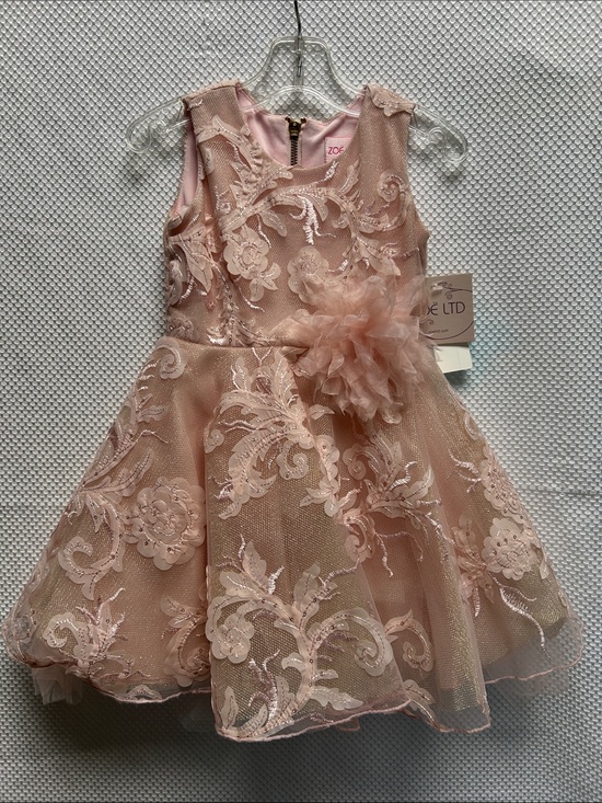 Zoe Ltd Other - Zoe Ltd Stunning Blush Pale Pink Floral Lace Tulle Party Dress. Fully lined. NWT